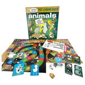 1969 Walt Disney Characters First Learning Games Animals 25 Game Teaching Guide